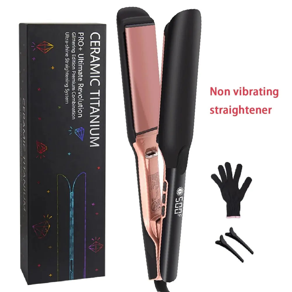 Hair Straightener  Wide Plate Plasma Ions for Keratin Treatment Frizzy Hair Recovers Damaged