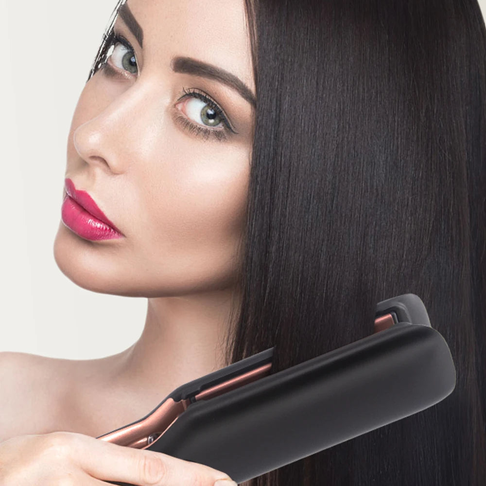 Hair Straightener  Wide Plate Plasma Ions for Keratin Treatment Frizzy Hair Recovers Damaged