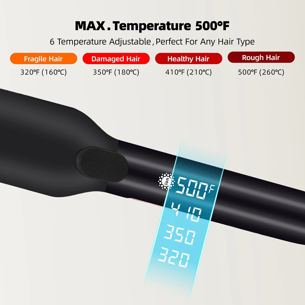 Hair Straightener  Wide Plate Plasma Ions for Keratin Treatment Frizzy Hair Recovers Damaged