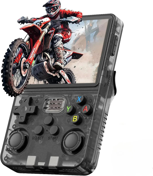 R36S Classic Retro Game Console with ARKOS System Video Games Single Card Portable Hand-Held Gaming Console Kids Gift 3.5 Inch